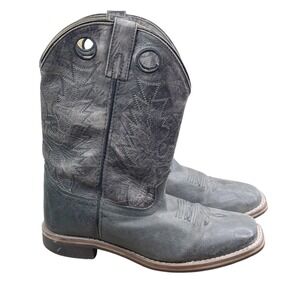 Smoky Mountain Tracie Boots Black Size 8 #6221 Leather Upper Cowboy Square toe